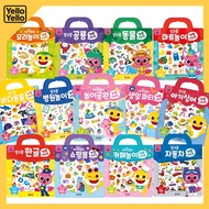 PINKFONG Kids Bag Sticker Book 13 Types Reusable Educational Play Activity Gift Set