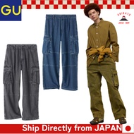 GU Men's Denim Wide Cargo Pants UL 【Direct from Japan】