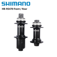 SHIMANO ฮับ HB-RS470 28รู10วินาที11จักรยานเสือหมอบความเร็ว RS470ศูนย์กลางล็อคดิสก์ดุมเบรคด้านหน้า100X12มม. ผ่านเพลาล้อหลัง142X12มม. ชิ้นส่วนจักรยาน