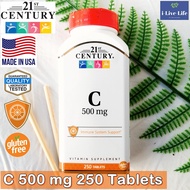 วิตามินซี C 500 mg 250 Tablets - 21st Century