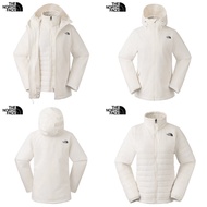 The North Face - 米白色女款防水透氣保暖兩件式外套