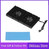 Dkkioau Backplane Memory Cooling Cooler GPU Backplate Radiator Adjustable Speed for 3080 3070