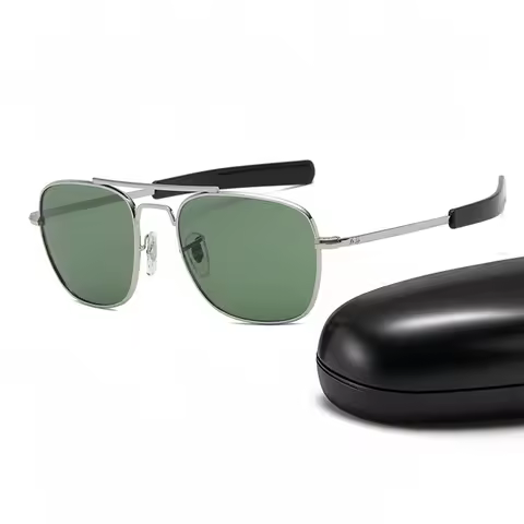 AO Aviation Men Women Retro Sunglasses Fashion Pilot American Optical Cool Sun Glasses Unisex Metal 