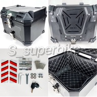 ABS Plastic Motorcycle Box Storage Top Box Waterproof With X Logo
