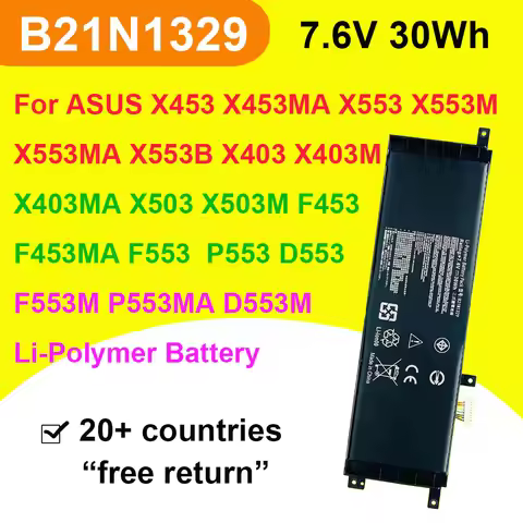 For ASUS B21N1329 Laptop Battery X453 X453MA X553 X553M X553MA X553B X403M X503 X503M F453 F453MA F5