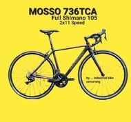 SEPEDA FULLBIKE MOSSO BALAP ROADBIKE 736TCA ALLOY GROUPSET 105  SPEED 2 X 11