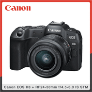 (送2000禮券)Canon EOS R8+RF 24-50mm f4.5-6.3 IS STM