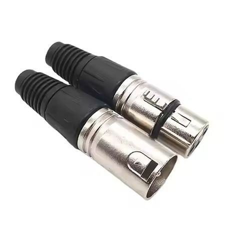 Male Female MIC Snake Plug Audio Cables Plug MIC Cable Connector XLR Wire Connector 3 Pin XLR Plug M