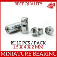 Contents 10 Pcs Miniature Bearing 681xzz Mini Bearing Size 1.5 x 4 x 2mm