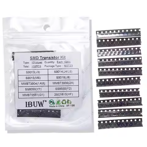 10kinds X10pcs=100pcs SOT-23 SMD transistor KIT S9013 S9014 S9015 S9018 MMBT3904 MMBT3906 SS8050 SS8