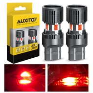 AUXITO 2Pcs No Hyper Flash Upgraded T20 7443 W21/5W LED Brake Light For Car Tail Light No Error Red 