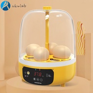 [Okwish] เครื่องฟักไข่ไก่ขนาดเล็กควบคุมความชื้นอุณหภูมิ4เครื่องฟักไข่ไก่มีเสียงรบกวนต่ำ USB ประหยัดพลังงานเลี้ยงสัตว์ปีกสำหรับเด็กในบ้านหมุนไข่คู่มือการตรัสรู้