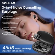 VOULAO In-Ear Bluetooth Headset ANC Noise Cancelling Sleep Earbuds