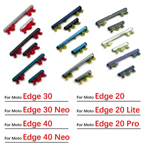 Power Button Volume Side Button Key For Motorola Moto Edge 20 30 40 Neo Pro lite Replacement Parts