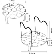 Stackable Egg Steamer Rack Trivet 9 holes with Heat Resistant Handles for Instant Pot Accessories St