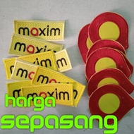 PRICE FOR A PAIR of Maxim embroidery. Maxim embroidery. Maxim emblems, a pair of Maxim embroidery.