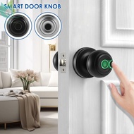 Smart Door Knob Fingerprint Door Knob with 2 Keys APP/Key/Fingerprint Control Door Lock Bluetooth Smart Door Lock for Bedroom SHOPQJC3498