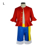 One Piece Luffy Costume for Adult Kids 4 Sizes Luffy Cosplay Costum Monkey D Luffy Costume Polyester