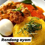 Pulut Kuning Rendang Pedas Ayam by Pulut Empire (Ready to eat)