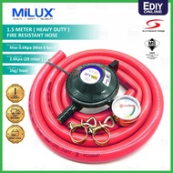 【 ANTI LEAK + GAUGE METER 】 MILUX M-198F GAS REGULATOR SAFETY VALVE LOW PRESSURE KEPALA DAPUR COOKER
