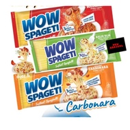 WOW SPAGETI Instan Halal 88 grams Aglio Olio Carbonara Dan Bolognese Dengan Sos