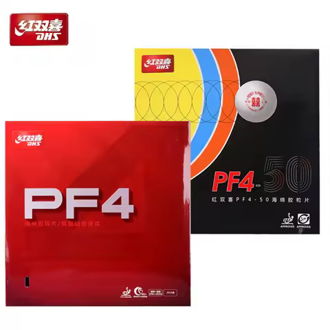 Original DHS PF4/PF4-50 Tacky-Speed Table Tennis Rubber/ Ping Pong Rubber