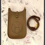 Rubyloveshermes愛馬仕mini evelyne大象灰金釦hermes evelyne16