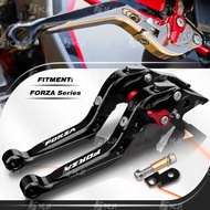 For Honda NSS FORZA 350/300/125/250/750 Parking Brake Lever Clutch Lever Set Foldable Handle Levers with Parking Lock Stopper Accessories