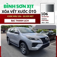 Sơn Xịt Xóa Vết Xước Cho Xe TOYOTA FORTUNER Màu BẠC THANH LỊCH code 1D6 - SILVER MET Chính Hãng OH P