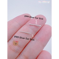 Silver 925/999 Batang Telinga / Ear Stick Earring