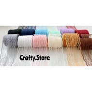 Lace Motif Gift Ribbon - Korean Lace Gift Ribbon 50 mm - Lace Ribbon ±5 cm