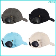 Alia Baseball Hat with Detechable Sunglasses Outdoor Sunscreen Hat Curved Visor Baseball Hat with Go