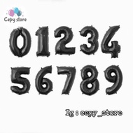 Number Foil Balloon Black Number Foil Balloon/ 40cm