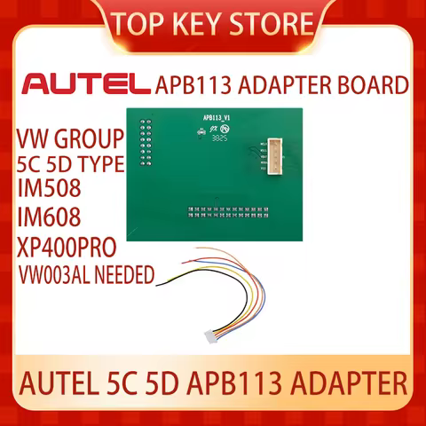 Autel 5C 5D APB113 adapter board key adding For VW group 5C 5D models for IM508 IM608 XP400Pro Ikey 