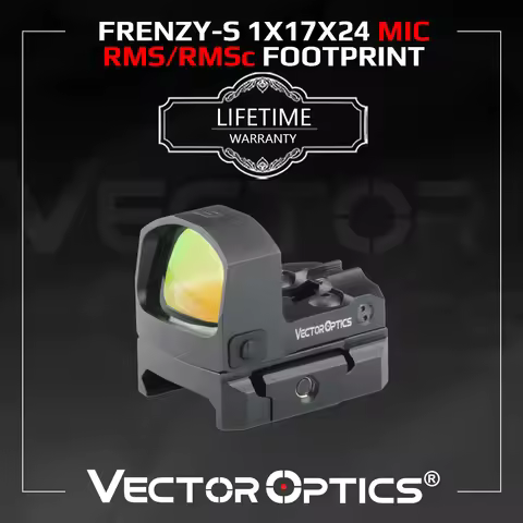 Vector Optics Frenzy-S 1x17x24 MOS 3MOA Red Dot Lightest Full Metal Pistol Handgun Rifle Scope Sight
