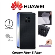 Huawei Mate 20/20X/20 Pro/10 Pro Nova Lite/2 Lite/2i/3/3e/3i/4/4e/5T P10/P20/P30 Carbon Fiber Back Film Sticker Matte