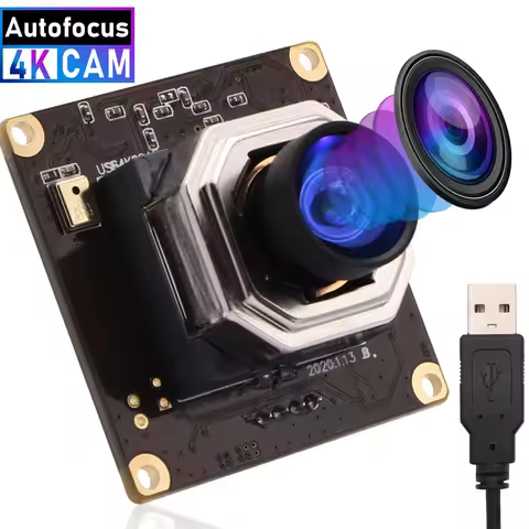 ELP 4K Autofocus USB Camera Module 3840x2160 CMOS IMX415 Sensor with 85 Degree No Distortion Lens Mi