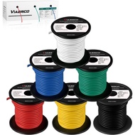12 Gauge Wire 600FT, 12 AWG Auto Wire 100ft Each Spool, 6 Colors Copper Clad Aluminium Low Voltage E