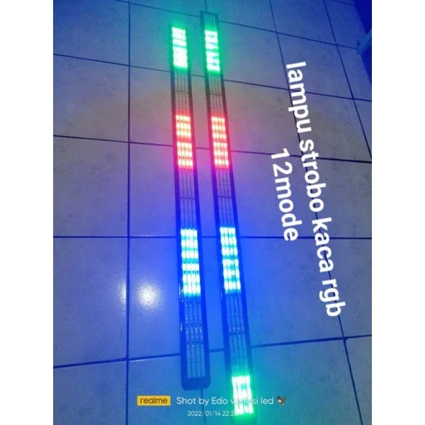 Lampu Strobo Kaca Rgb 12 Mode L300 elf granmax Mobil & Truk 12v & 24v