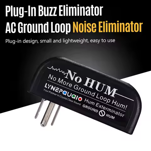 LYNEPAUAIO Buzz Eliminator AC Ground Loop Noise Eliminator Plug-In AC Buzz Killer Hum Eliminator Noi