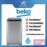 BEKO BTU1008S 10KG SILVER TOP LOAD WASHING MACHINE