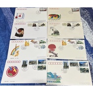 Lot L210 PRC China 1989 8x FDC (Four Pairs Of A&B) First Day Covers 纪念封