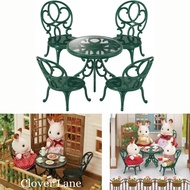 Sylvanian Families Ornate Garden Table and Chairs Set Furniture Doll House Accessories Miniature Toy