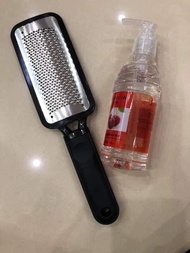 Chà gót chân inox và kem mềm da chân | Bàn chà gót chân inox | Bộ chà gót chân