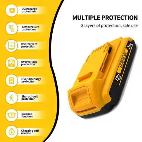 For Dewalt 20V 3.0Ah Rechargeable Battery for Dewalt Cordless Screwdriver Drill Screw Gun Wrench Imp