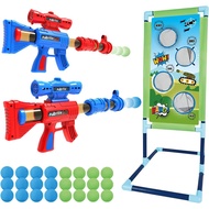 SpringFlower Shooting Game Toy for 5 6 7 8 9 10+ Years Olds Boys,2pk Foam Ball Popper Air Toy Guns w