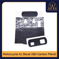 Motorcycle IU Sticker Top Front and Back ( 6D Glossy Carbon Fibre )
