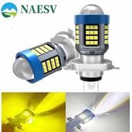NAESV LED Motorcycle Headlight, 3570 LED Lens White&Yellow Light Motorcycle Fog Light, LED Bulbs 120