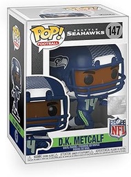Epic Collectibles Pop Football: Seahawks - DK Metcalf Vinyl Figure Collectibles Bundle with Compatib