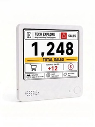 包送貨 -Etsy 商店銷售實時顯示器｜追蹤訂單總額與每日銷量 電子墨水護眼屏｜磁吸設計無線便攜｜手作設計師電商賣家必備桌面助手